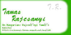 tamas rajcsanyi business card